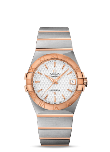 Omega Constellation Co-Axial 35 Stainless Steel / Red Gold / Lozenge Silver